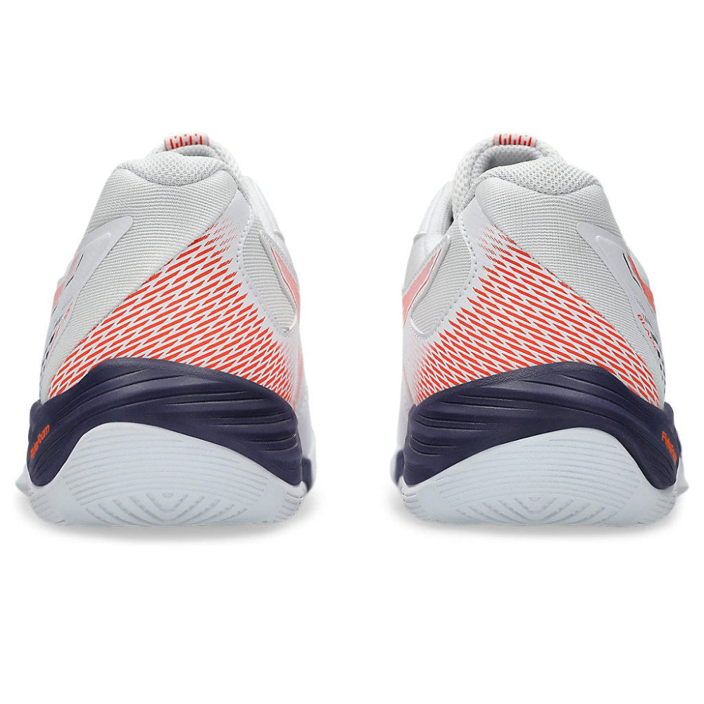 ASICS Blade FF Badminton Shoe (White/Novak Orange)