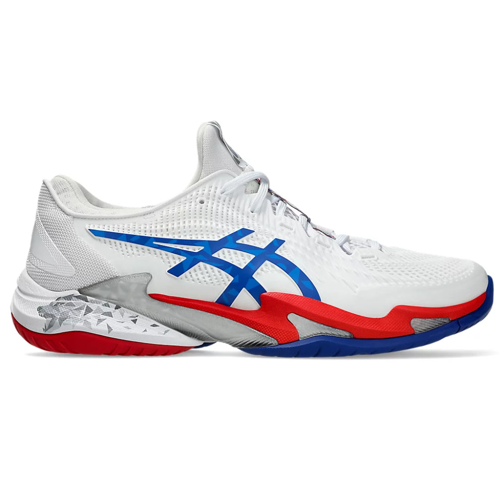 ASICS Court FF 3 Novak Tennis Shoe (White/Asics Blue)