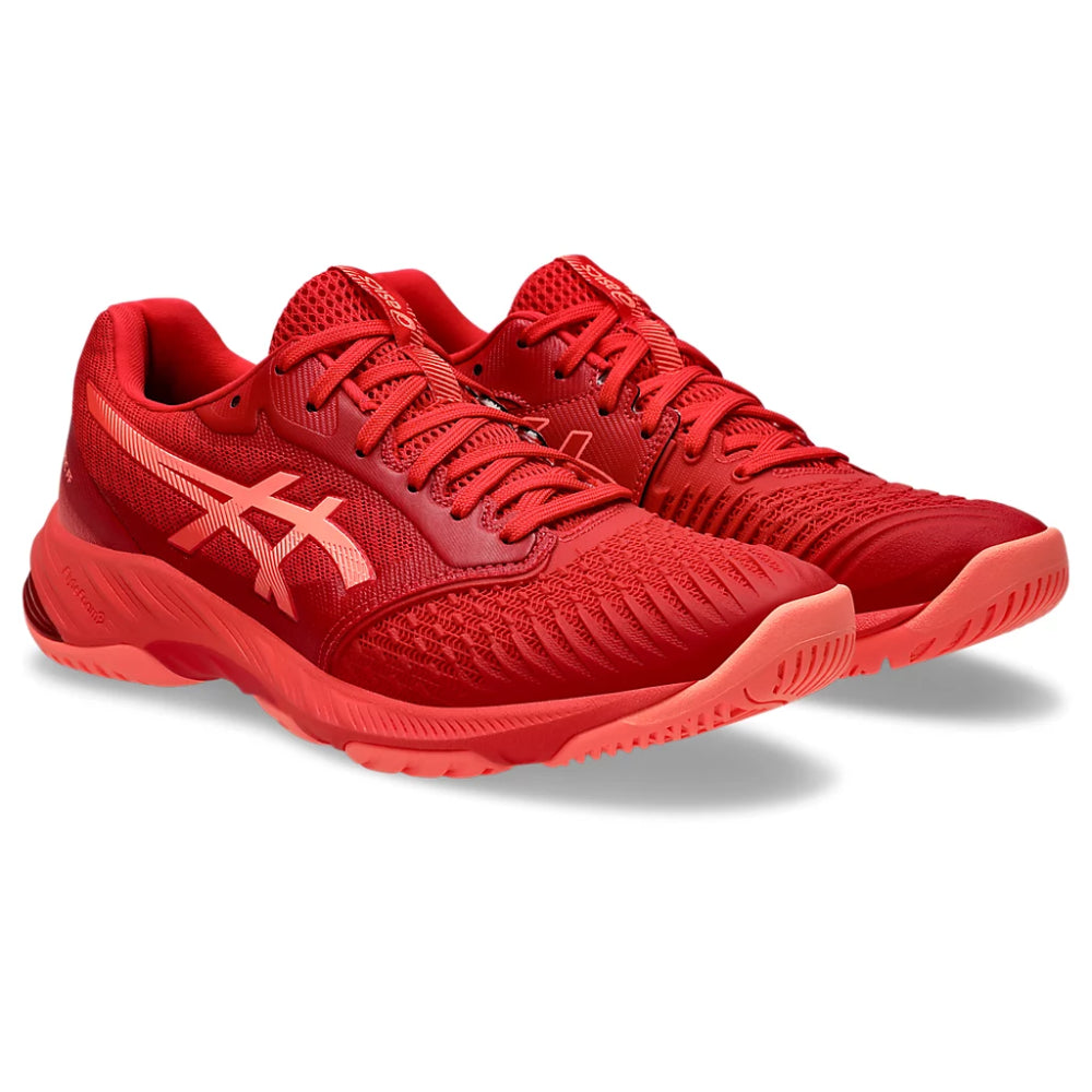 ASICS Netburner Ballistic FF3 Badminton Shoe (Speed Red/Sun Coral)