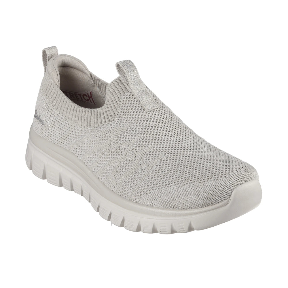 SKECHERS Graceful - Good Vibe Running Shoe (Taupe)