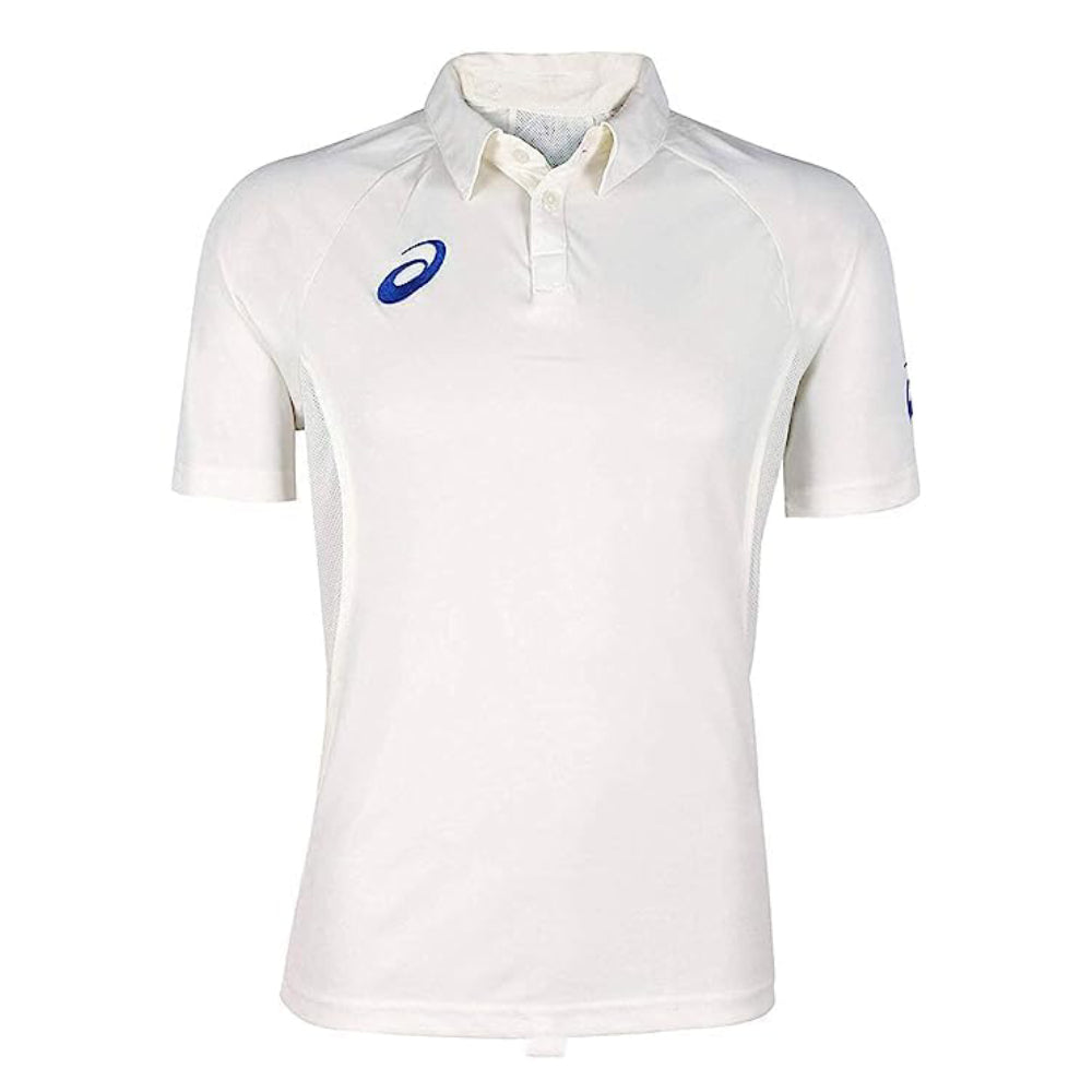 ASICS Cricket Polo 2 T-Shirt (Cream White)