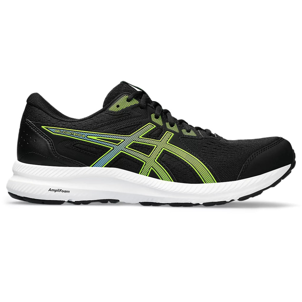 ASICS Gel-Contend 8 Running Shoe (Black/Electric Lime)