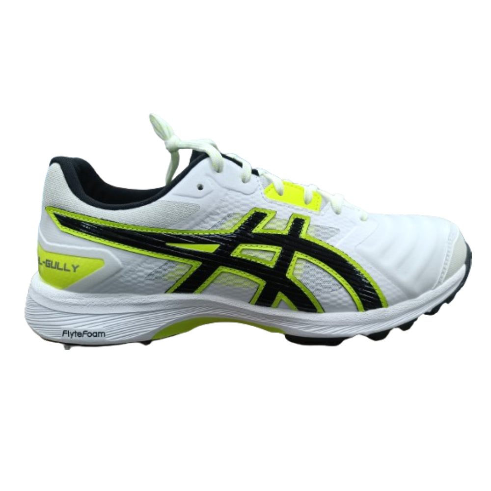 ASICS Gel-Gully 7 Cricket Shoe (White/Safety Yellow)