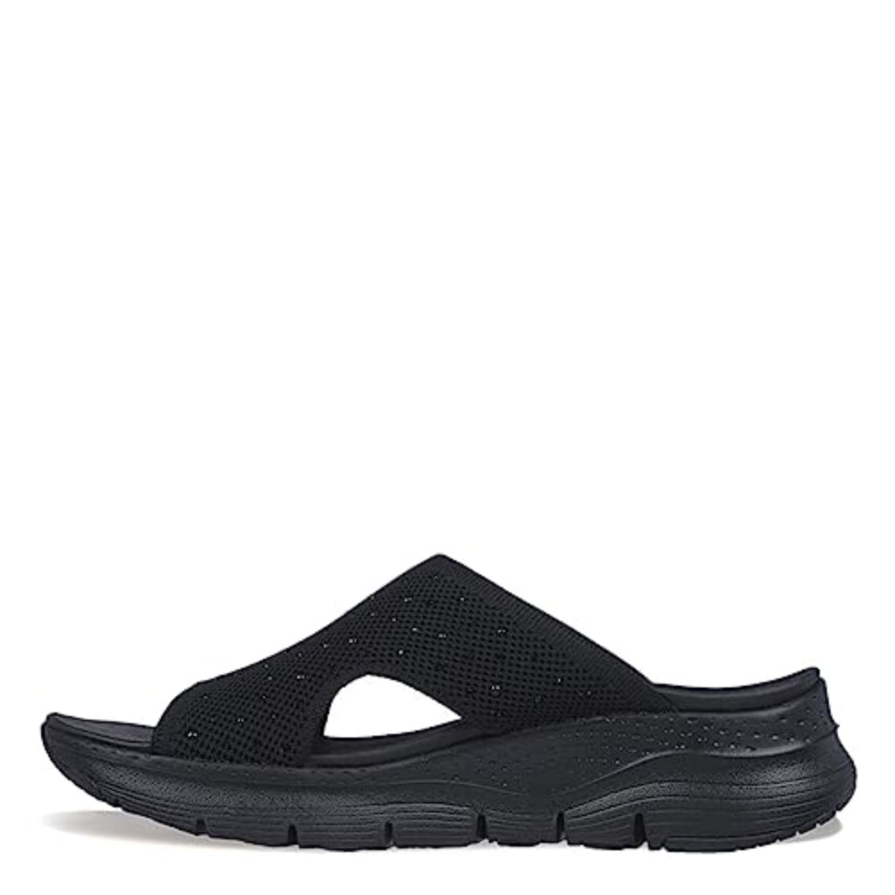 SKECHERS Women's Arch Fit Sweet Monet Sandal (Black)