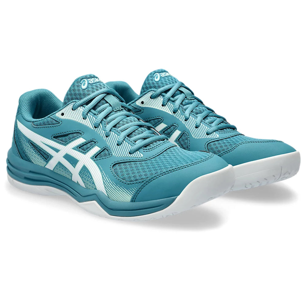ASICS Upcourt 5 Badminton Shoe (Blue Teal/White)