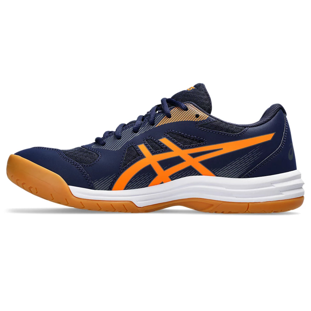ASICS Upcourt 5 Badminton Shoe (Peacoat/Shocking Orange)