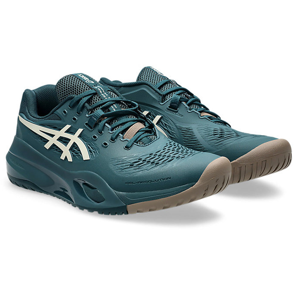 ASICS Gel-Resolution X Tennis Shoe (Saxon Green/Birch)