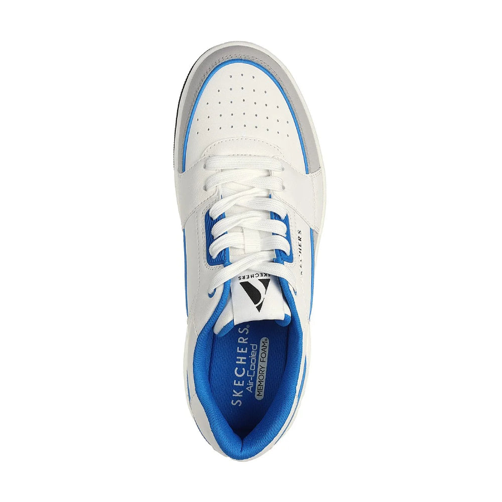 SKECHERS Uno Court-Low-Post Casual shoe (White/Blue)