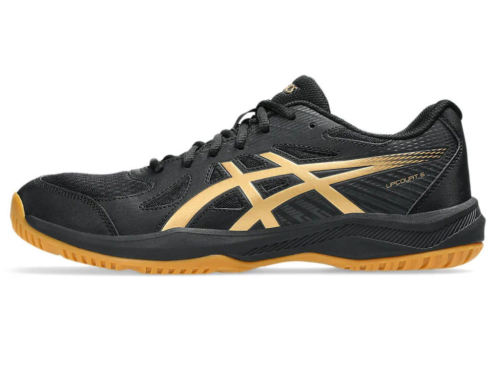 ASICS Upcourt 6 Badminton Shoe (Black/Pure Gold)