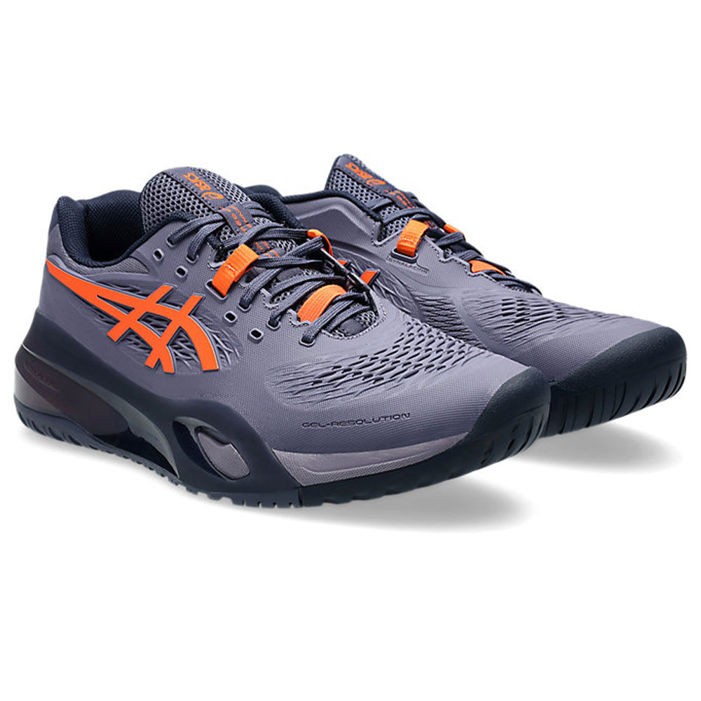 ASICS Gel-Resolution X Tennis Shoe (Greyish Purple/Nova Orange)