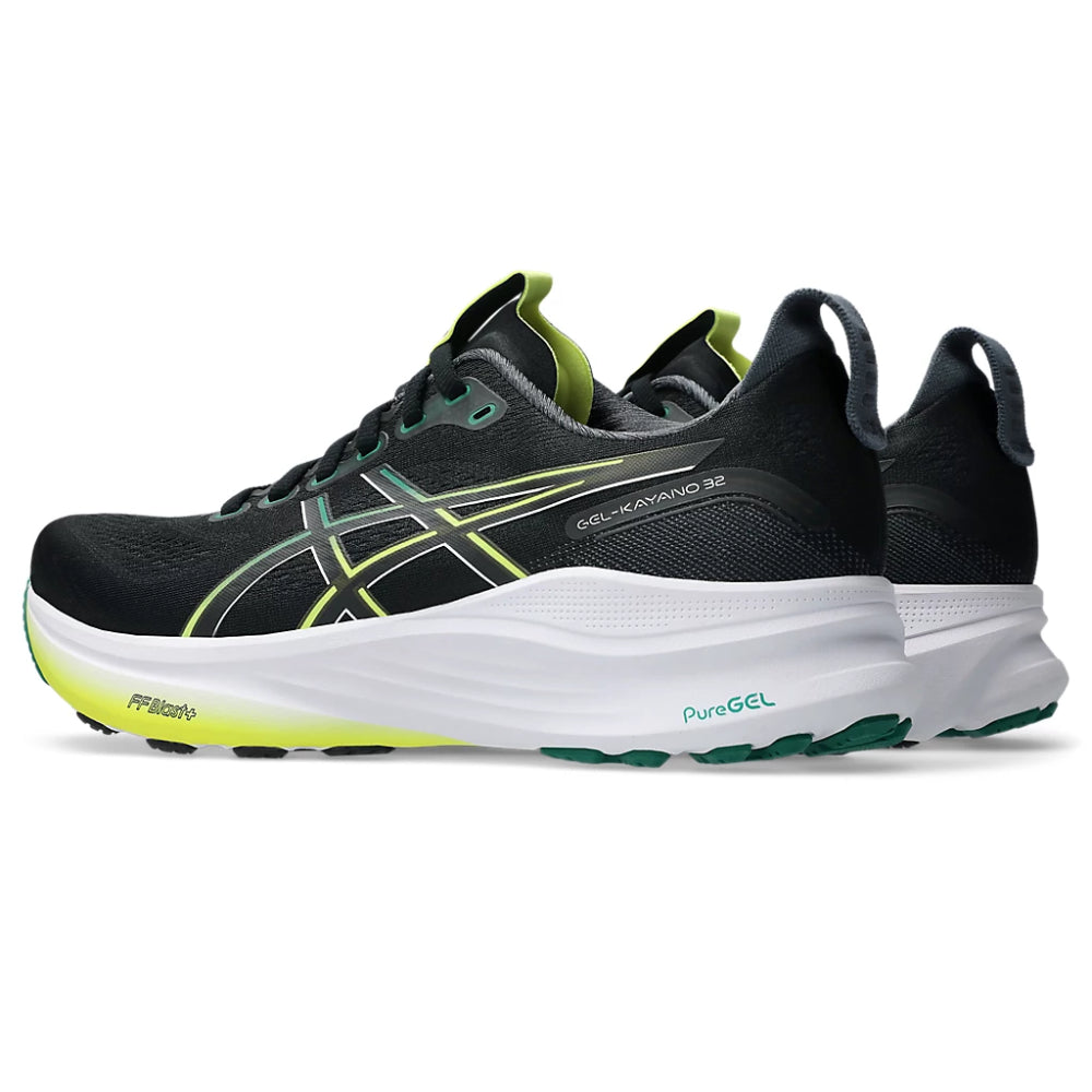 ASICS Gel-Kayano 32 Running Shoe (Black/jasper Green)