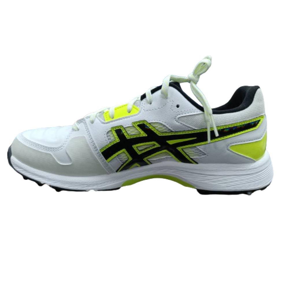 ASICS Gel-Gully 7 Cricket Shoe (White/Safety Yellow)