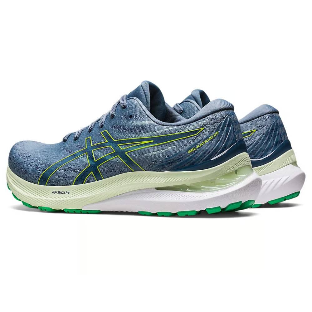 ASICS Gel-Kayano 29 Running Shoe (Steel Blue/Lime Zest)