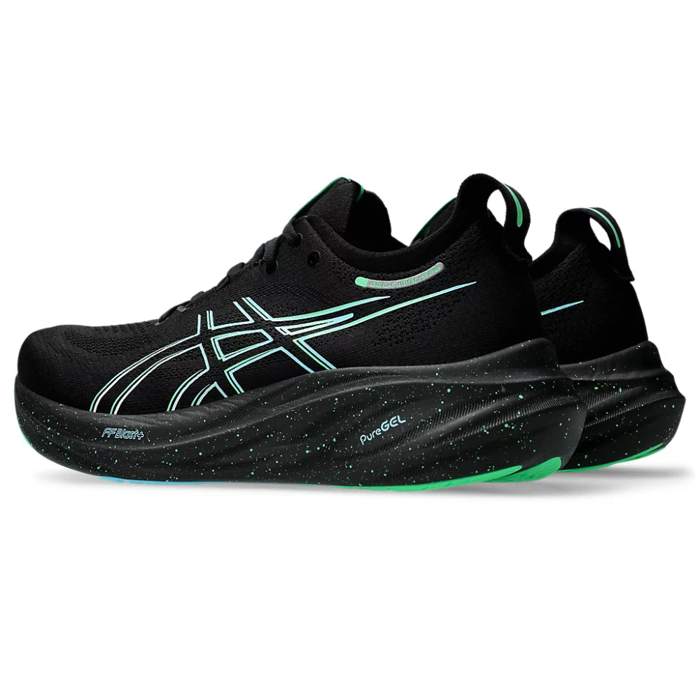 ASICS Men's Gel-Nimbus 26 Running Shoe (Black/Smoothing Sea)