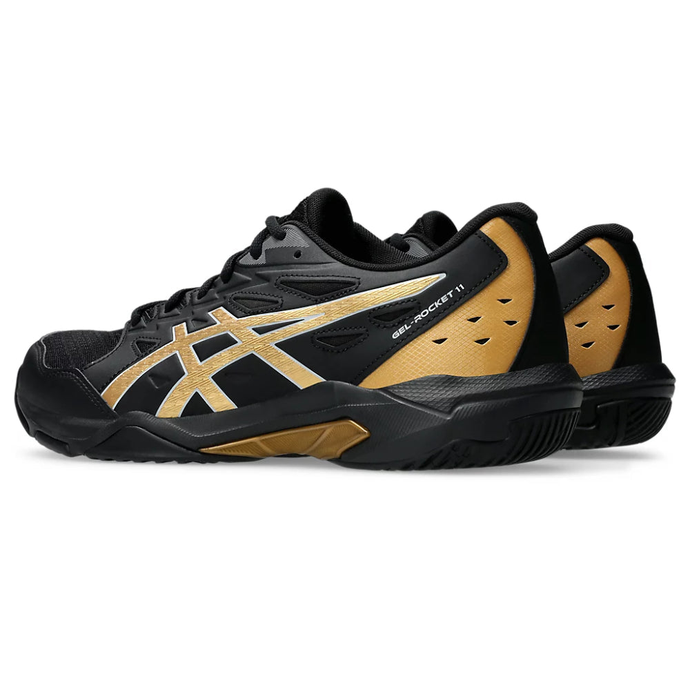 ASICS Gel-Rocket 11 Badminton Shoe (Black/Piedmont Grey)