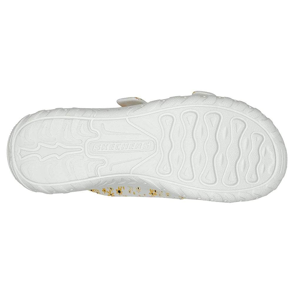 SKECHERS Reggae-Lil Daisies Slipper (White)