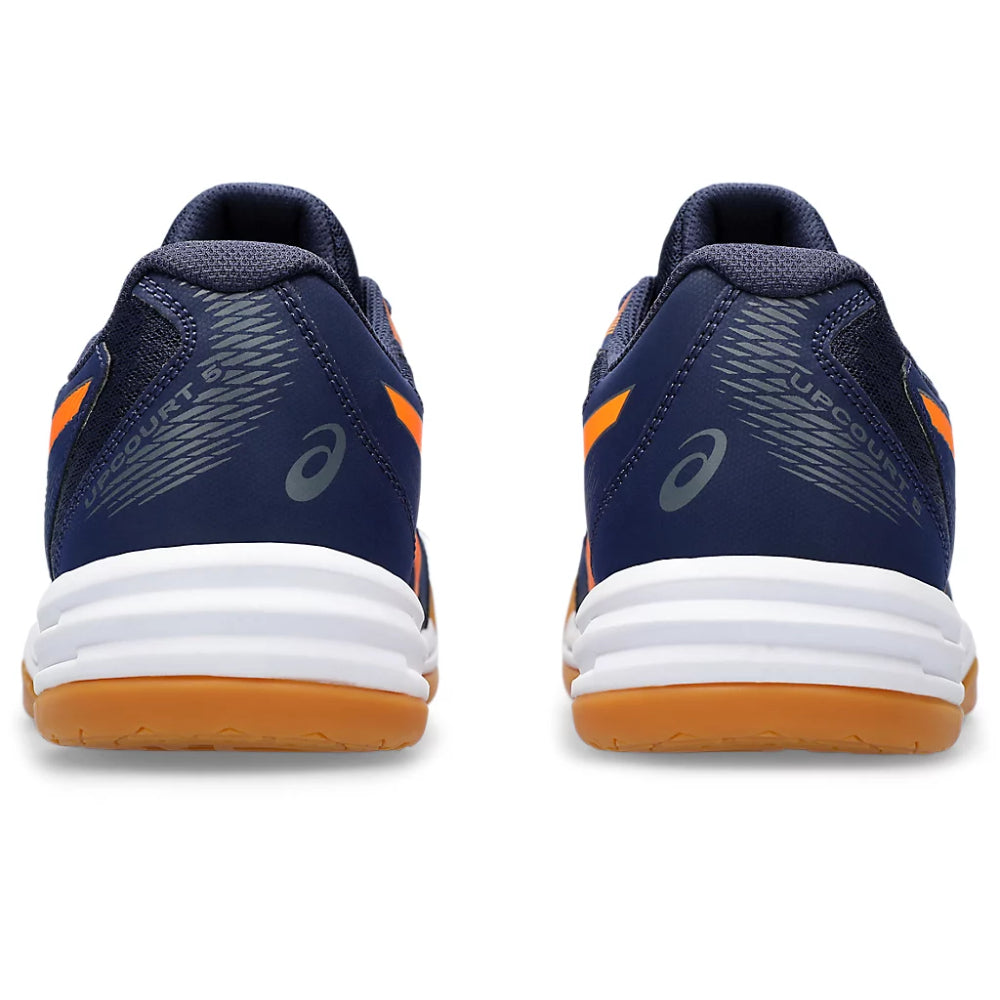 ASICS Upcourt 5 Badminton Shoe (Peacoat/Shocking Orange)
