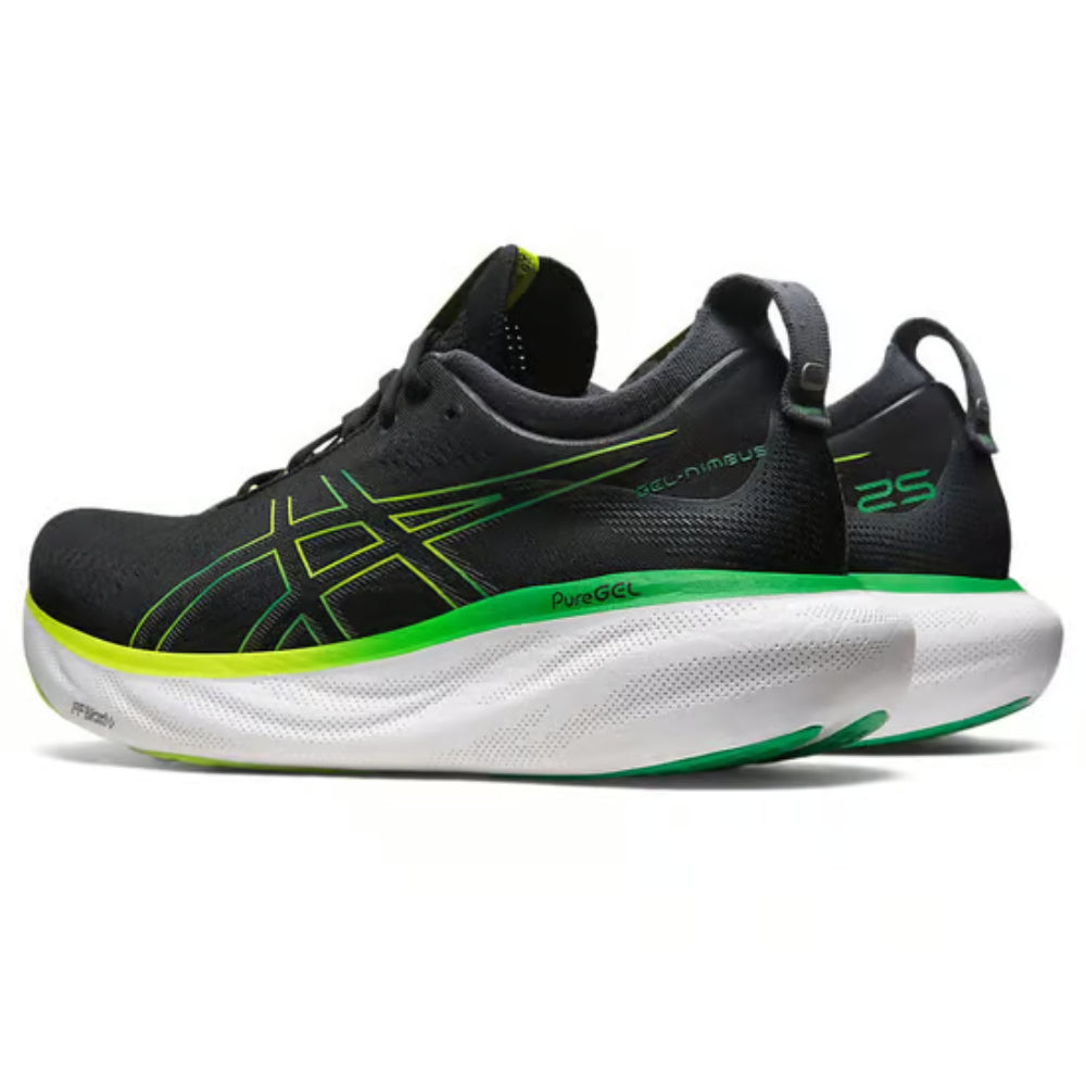 ASICS Gel-Nimbus 25 Running Shoe (Black/Lime Zest)
