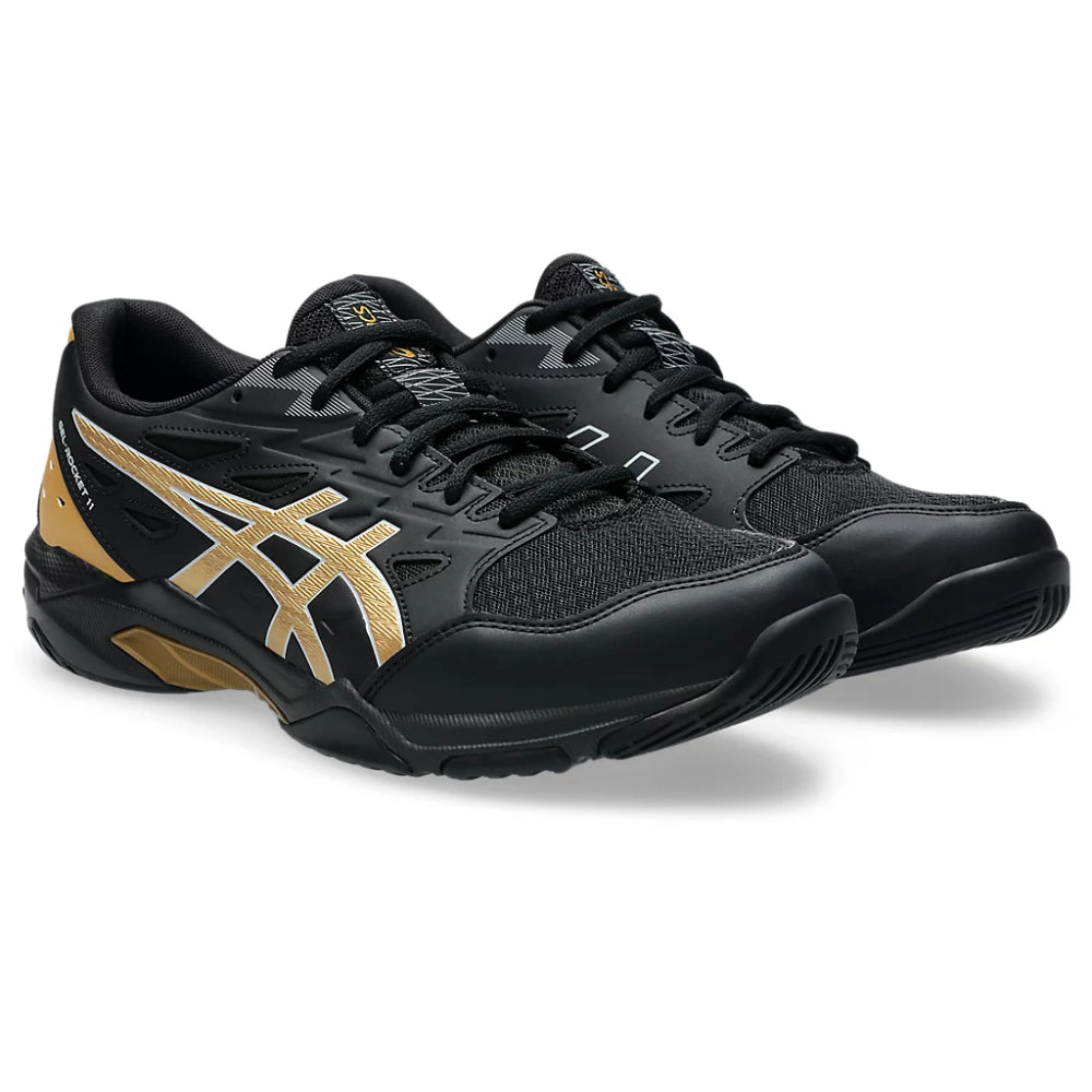 ASICS Gel-Rocket 11 Badminton Shoe (Black/Piedmont Grey)