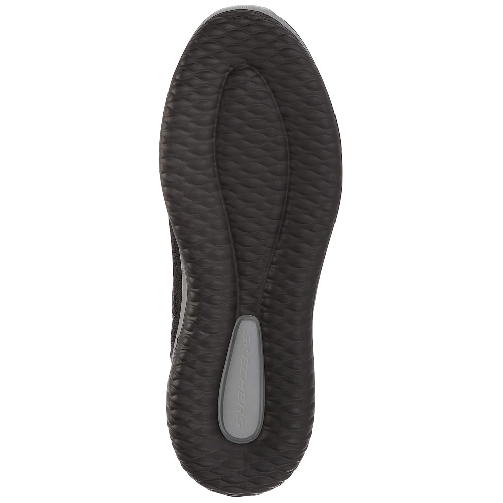 SKECHERS Delson Brewton Running Shoe (Black/Charcoal)