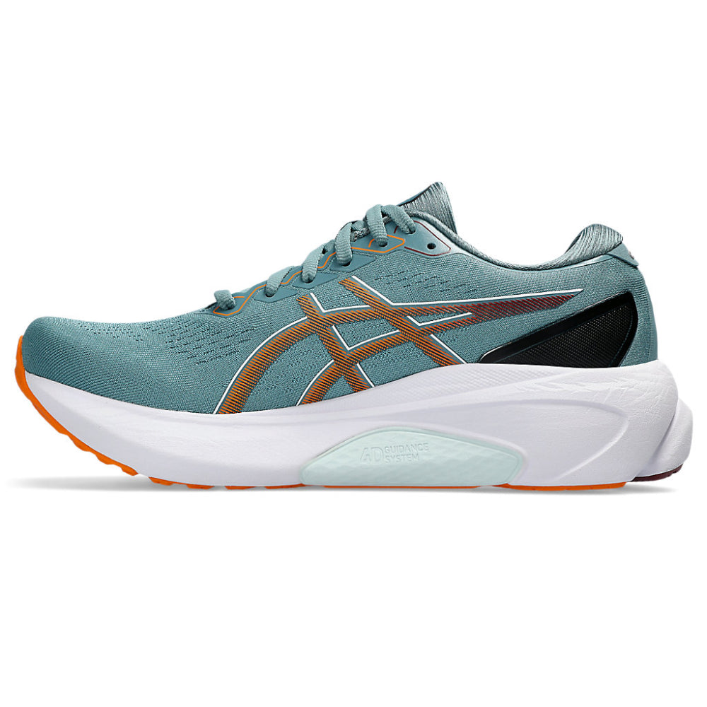 ASICS Gel-Kayano 30 Running Shoe (Foggy Teal/Bright Orange)