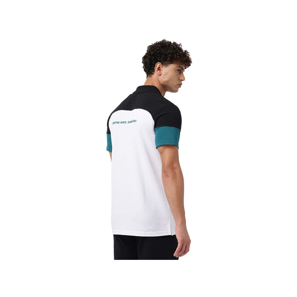 ASICS Men's Color Block Polo Top 2 (White)