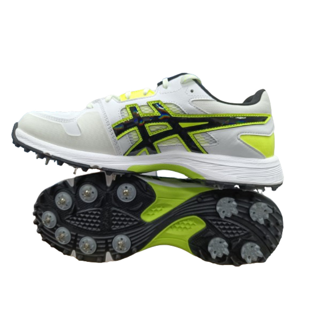 ASICS Gel-Gully 7 Cricket Shoe (White/Safety Yellow)