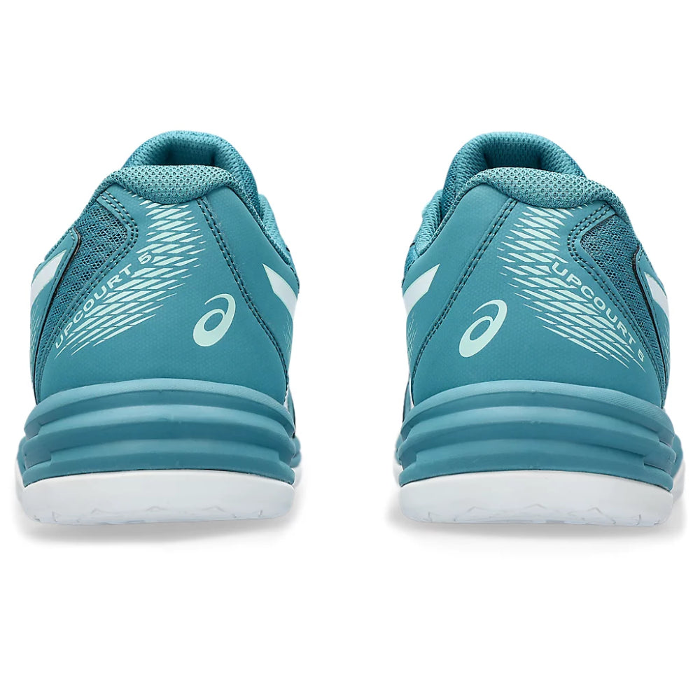 ASICS Upcourt 5 Badminton Shoe (Blue Teal/White)