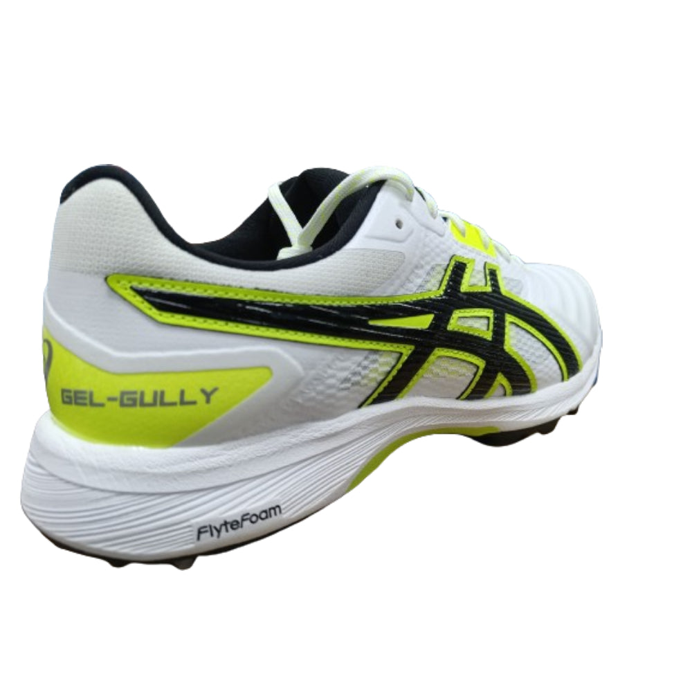 ASICS Gel-Gully 7 Cricket Shoe (White/Safety Yellow)