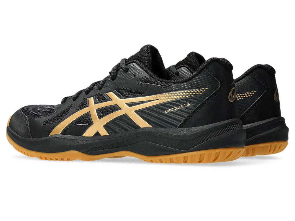 ASICS Upcourt 6 Badminton Shoe (Black/Pure Gold)