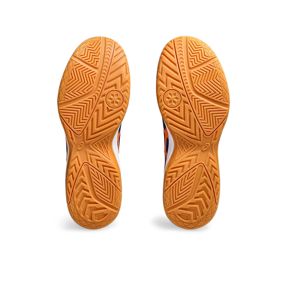ASICS Upcourt 5 Badminton Shoe (Peacoat/Shocking Orange)