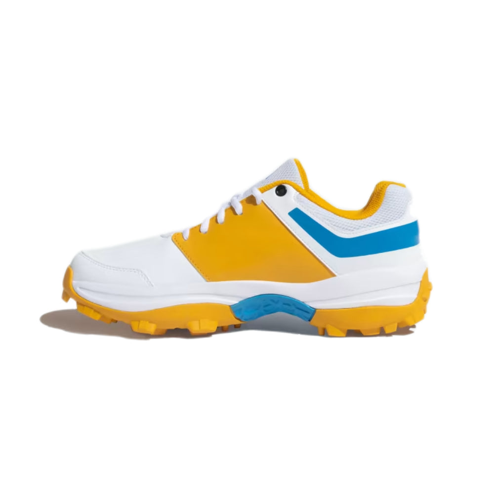Adidas Crinu 23 Cricket Shoe (Cloud White/Pulse Blue/Preloved Yellow)