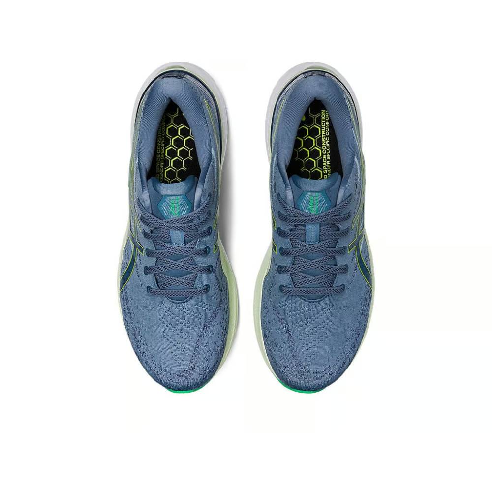 ASICS Gel-Kayano 29 Running Shoe (Steel Blue/Lime Zest)