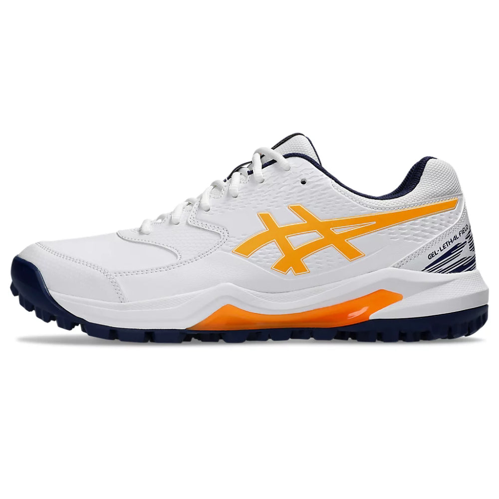ASICS Gel-Lethal Field 2 Cricket Shoe (White/Stadium Orange)