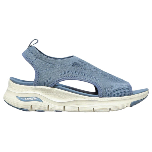 SKECHERS Women's Arch Fit City Catch Sandal (Slate)