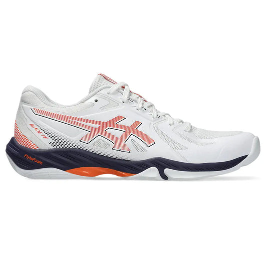 ASICS Blade FF Badminton Shoe (White/Novak Orange)