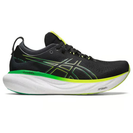 ASICS Gel-Nimbus 25 Running Shoe (Black/Lime Zest)