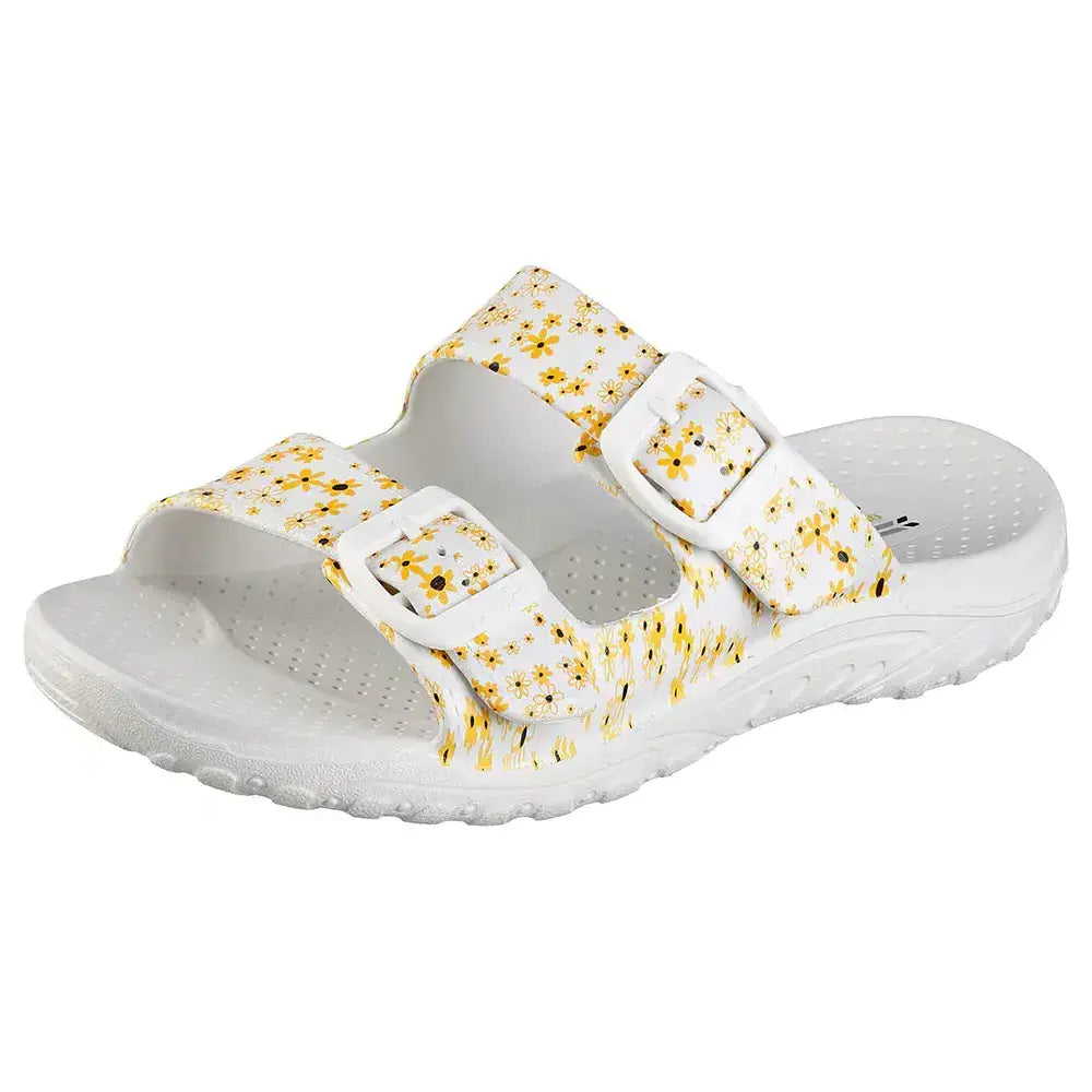 SKECHERS Reggae-Lil Daisies Slipper (White)