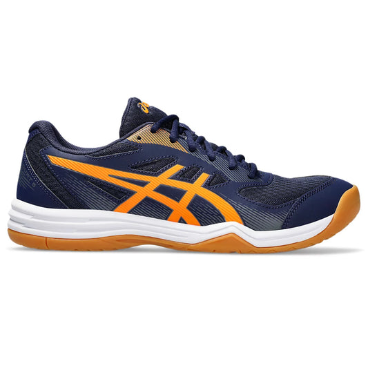ASICS Upcourt 5 Badminton Shoe (Peacoat/Shocking Orange)