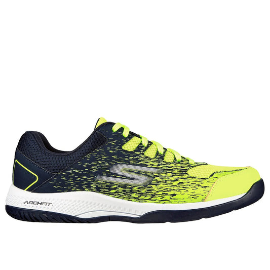 SKECHERS Men's Viper Court Pickleball Shoe (Yellow/Navy)