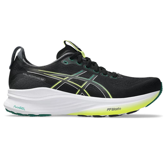 ASICS Gel-Kayano 32 Running Shoe (Black/jasper Green)