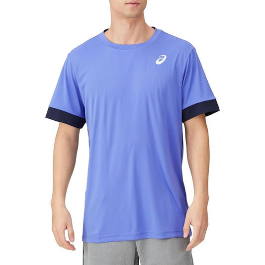 ASICS Men's Court Short Sleeve Top (Sapphire/Midnight)