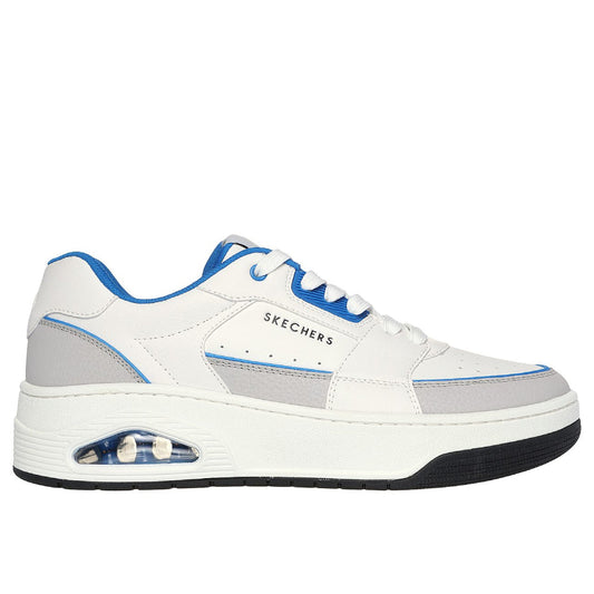 SKECHERS Uno Court-Low-Post Casual shoe (White/Blue)