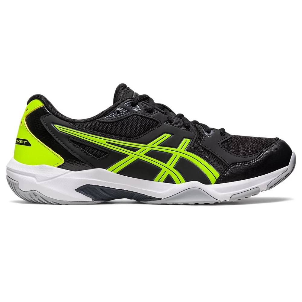 ASICS Men's Gel-Rocket 10 Badminton Shoe (Black/Carrier Grey)