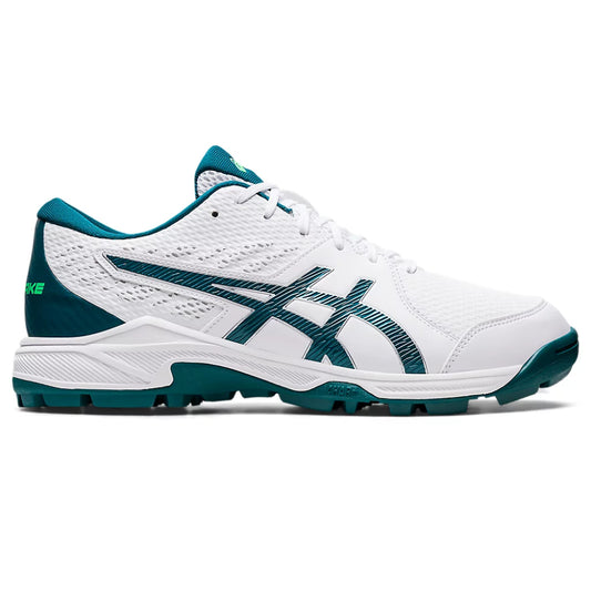 ASICS Men's Gel-Peake 2 Cricket Shoe (White/Velvet Pine)