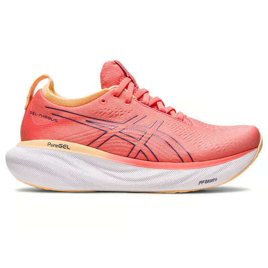 ASICS Women's Gel-Nimbus 25 Running Shoe (Papaya/Dusty Purple)