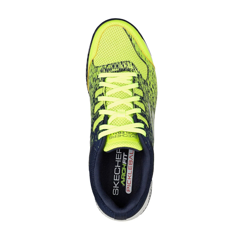 SKECHERS Men's Viper Court Pickleball Shoe (Yellow/Navy)