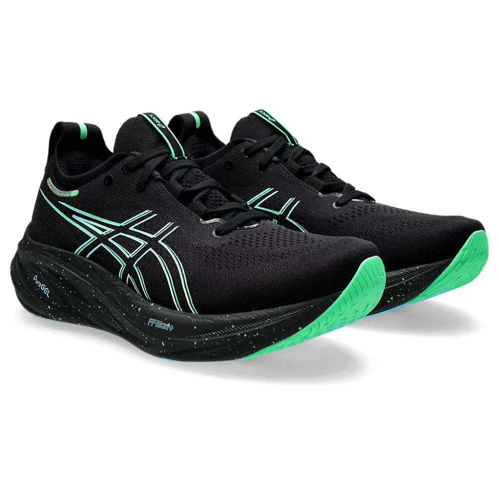 ASICS Men's Gel-Nimbus 26 Running Shoe (Black/Smoothing Sea)