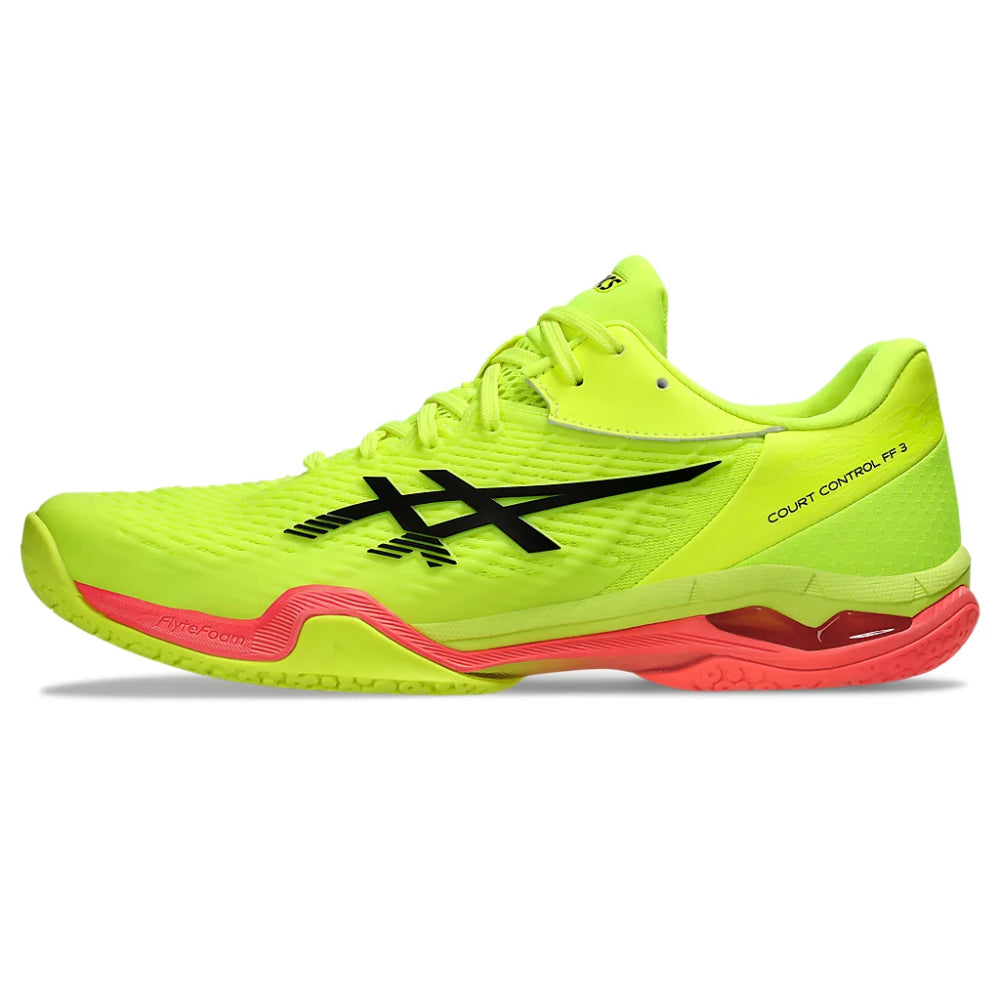 ASICS Men's Court Control FF3 Paris Badminton Shoe (Safety Yellow/Black)