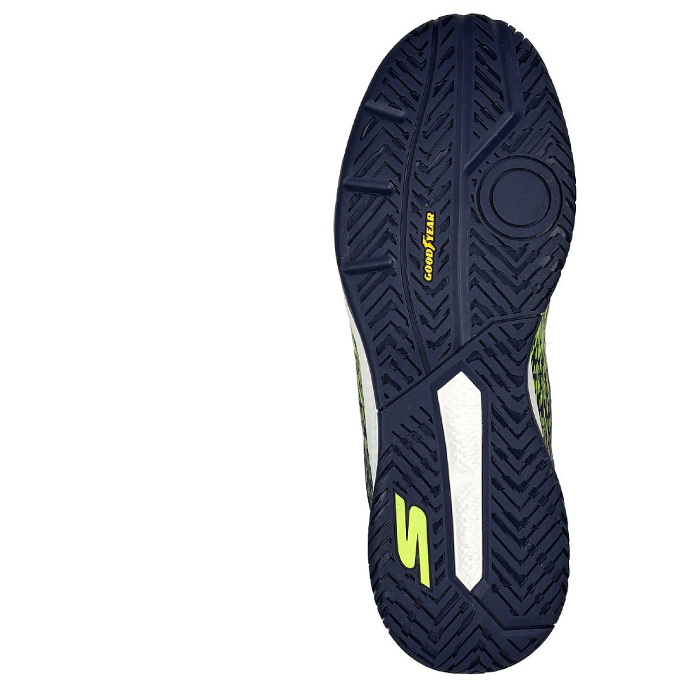 SKECHERS Men's Viper Court Pickleball Shoe (Yellow/Navy)